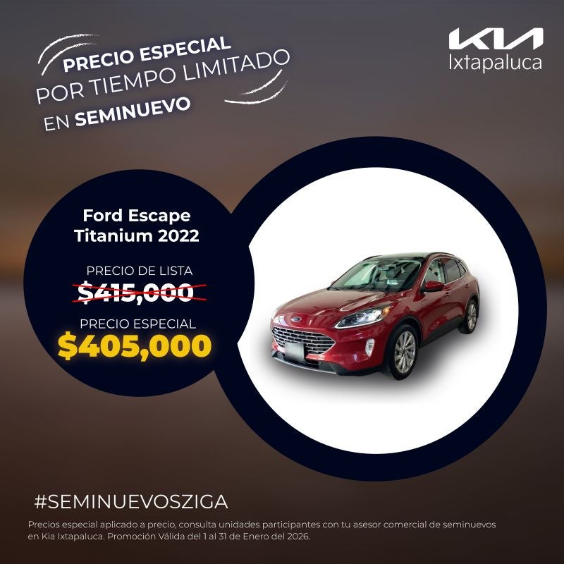 Ford Escape Titanium 2022 a Precio Especial