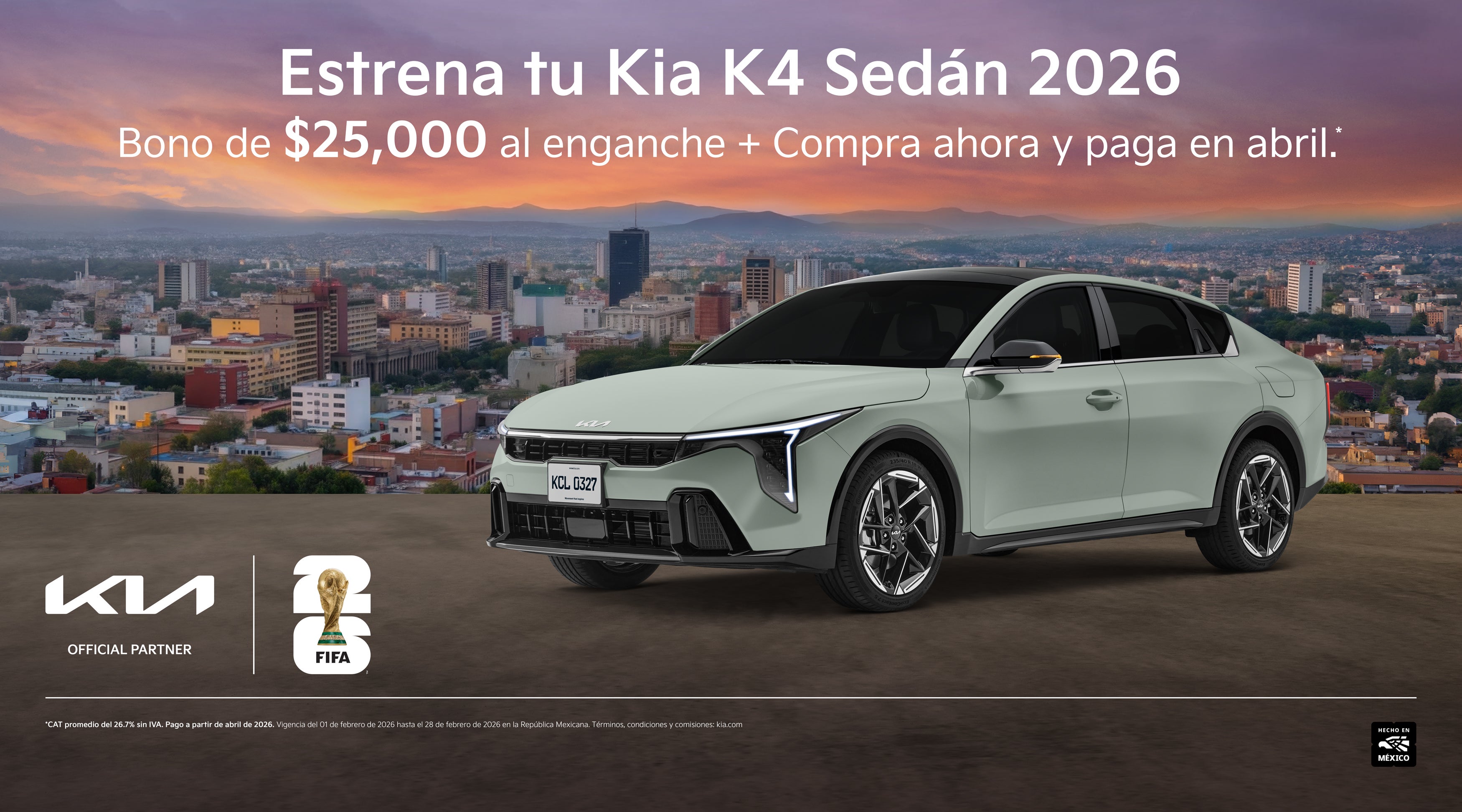 Estrena tu Kia K4 Sedán 2026